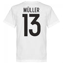 Germany Muller 13 Team T-Shirt - White - Terrace Gear