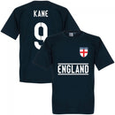 England Kane 9 Team T-Shirt - Navy - Terrace Gear