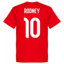 England Rooney 10 Team T-Shirt - Red
