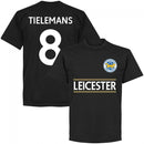 Leicester Tielemans 8 Team T-Shirt - Black