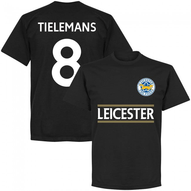 Leicester Tielemans 8 Team T-Shirt - Black