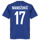 Croatia Mandzukic 17 Team T-Shirt - Royal