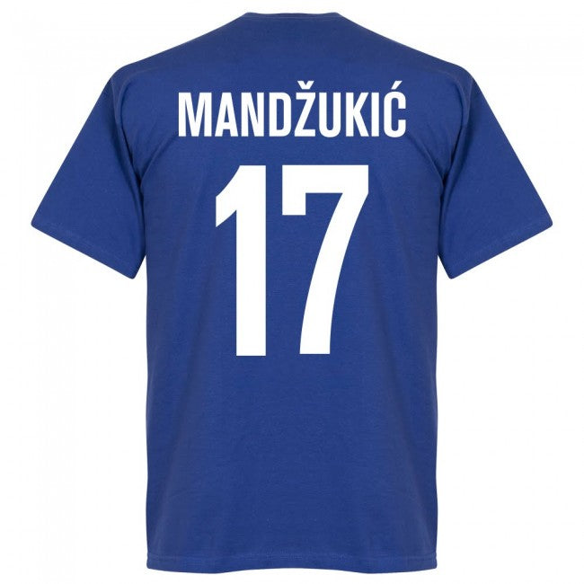 Croatia Mandzukic 17 Team T-Shirt - Royal