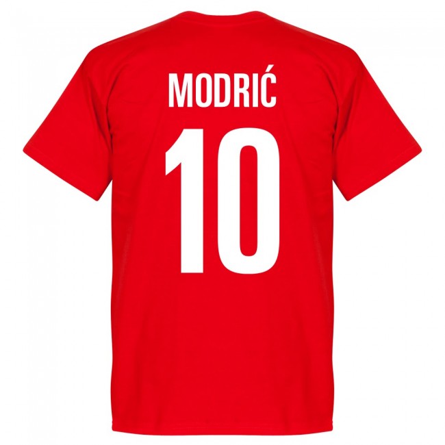 Croatia Modric 10 Team T-Shirt - Red