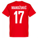 Croatia Mandzukic 17 Team T-Shirt - Red
