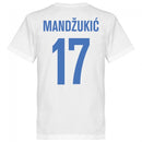 Croatia Mandzukic 17 Team T-Shirt - White