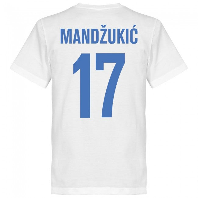 Croatia Mandzukic 17 Team T-Shirt - White