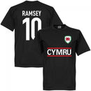 Cymru Ramsey 10 Team T-Shirt - Black