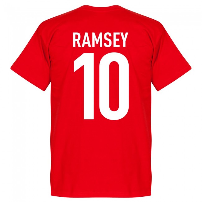 Wales Ramsey 10 Team T-Shirt - Red
