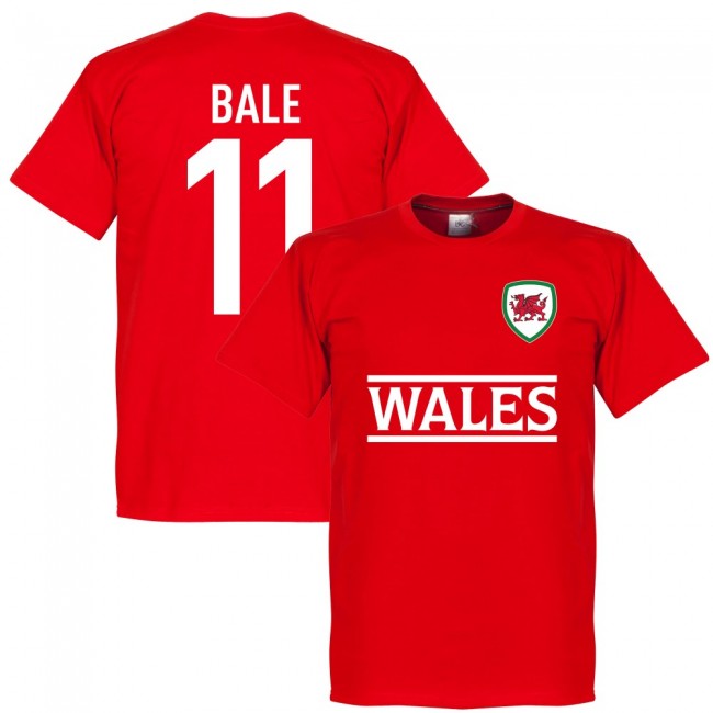 Wales Bale 11 Team T-Shirt - Red