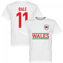 Wales Bale 11 Team T-Shirt - White