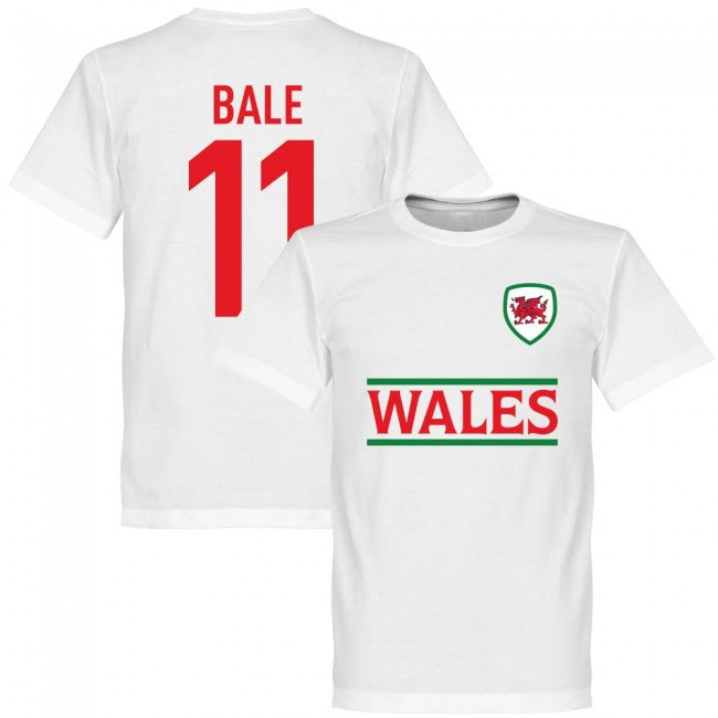 Wales Bale 11 Team T-Shirt - White