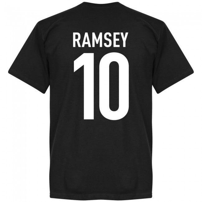 Cymru Ramsey Team T-shirt - Black