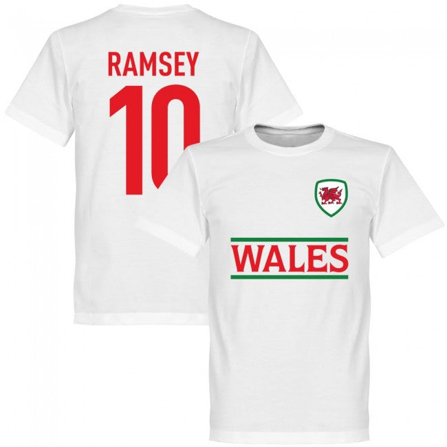 Wales Ramsey Team T-shirt - White