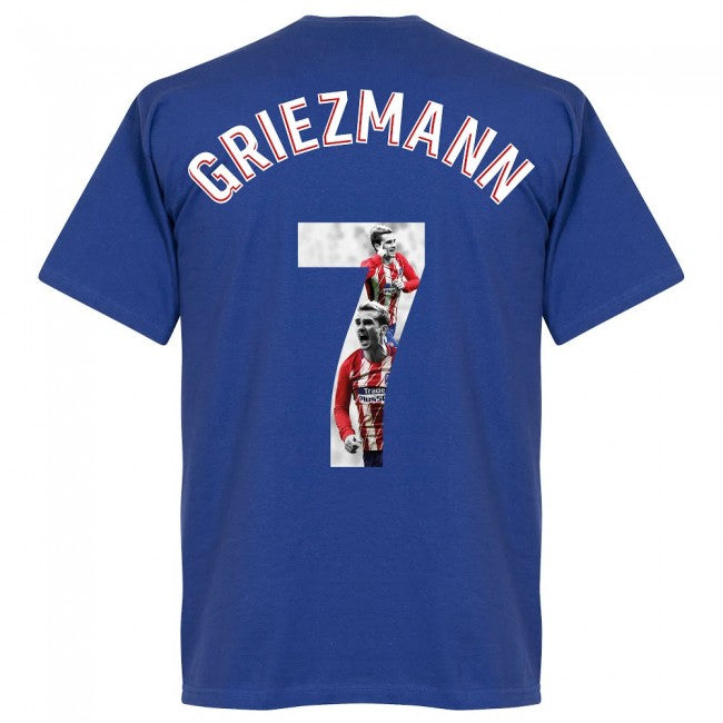 Atletico Madrid Griezmann 7 Gallery Team T-Shirt - Royal