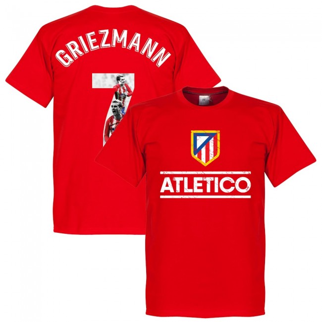 Atletico Madrid Griezmann 7 Gallery Team T-Shirt - Red