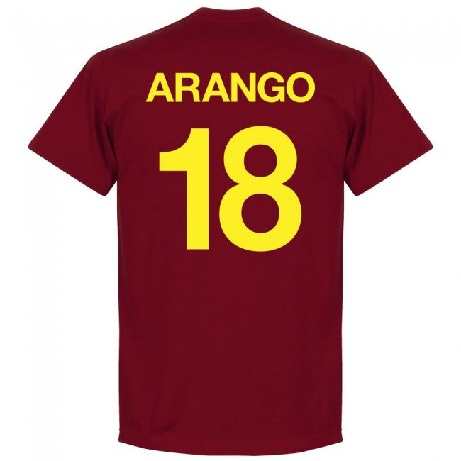 Venezuela Arango No.18 Team T-shirt - Deep Red