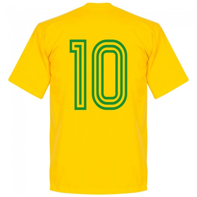 Brazil Team No.10 T-shirt - Yellow