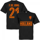 Holland F. De Jong Team T-Shirt - Black