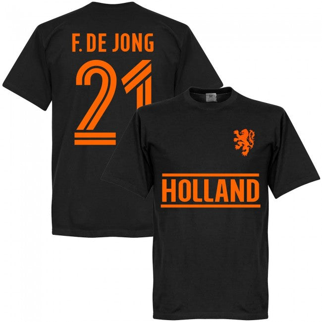 Holland F. De Jong Team T-Shirt - Black