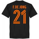 Holland F. De Jong Team T-Shirt - Black