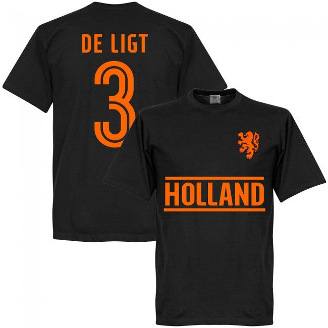 Holland De Ligt Team T-Shirt - Black