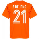 Holland F. De Jong Team T-Shirt - Orange