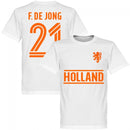 Holland F. De Jong Team T-Shirt - White