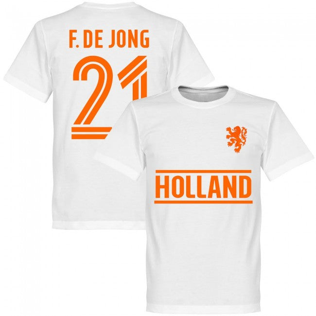 Holland F. De Jong Team T-Shirt - White