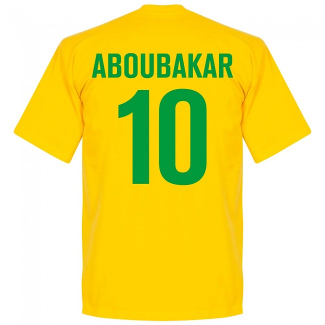 Cameroon Aboubakar 10 Team T-Shirt - Yellow