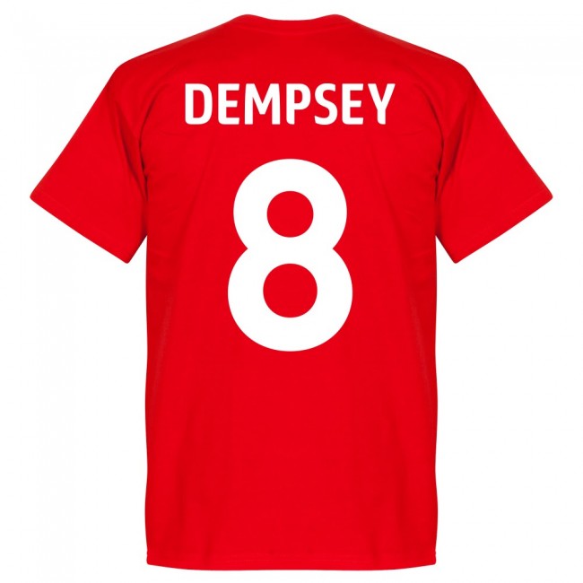 USA Dempsey 7 Team T-Shirt - Red