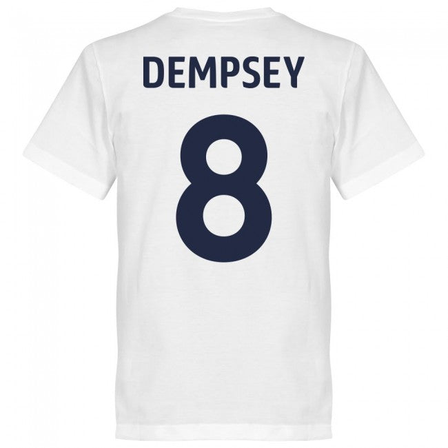 USA Dempsey 8 Team T-Shirt - White