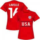 USA Levelle 16 Team Womens T-Shirt - Red