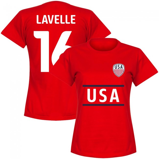 USA Levelle 16 Team Womens T-Shirt - Red