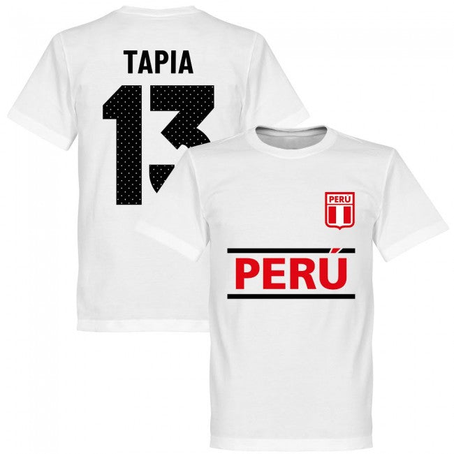 Peru Tapia 13 Team T-Shirt - White