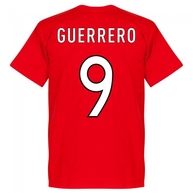 Peru Guerrero 9 Team T-Shirt - Red