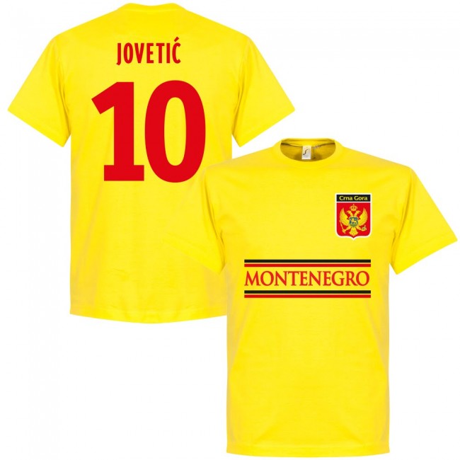 Montenegro Jovetic 10 Team T-Shirt - Yellow