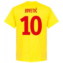 Montenegro Jovetic 10 Team T-Shirt - Yellow