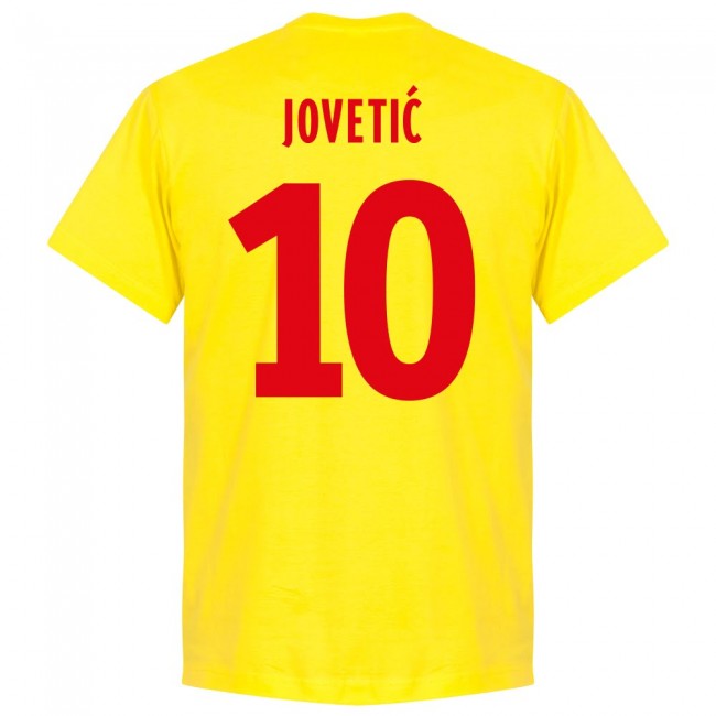 Montenegro Jovetic 10 Team T-Shirt - Yellow