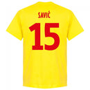 Montenegro Savic 15 Team T-Shirt - Yellow