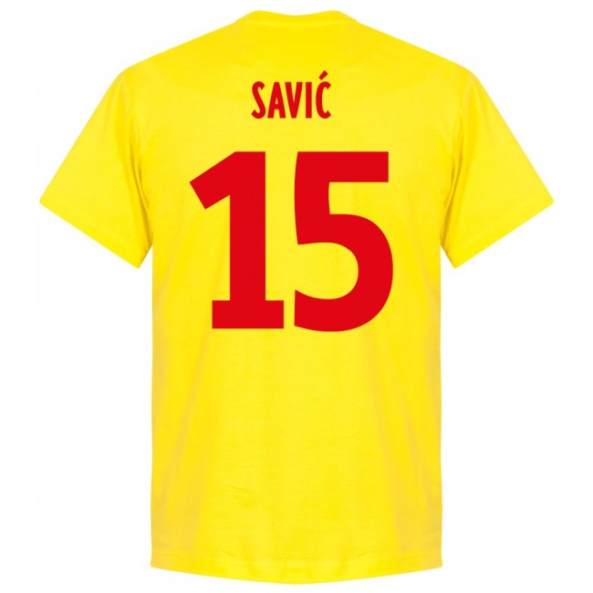 Montenegro Savic 15 Team T-Shirt - Yellow