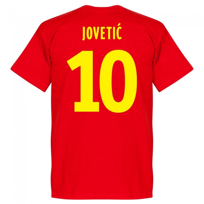Montenegro Jovetic 10 Team T-Shirt - Red