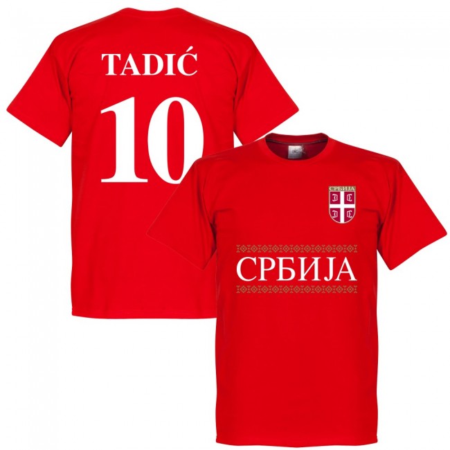 Serbia Tadic 10 Team T-Shirt - Red