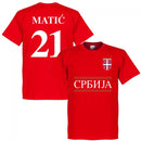 Serbia Matic 21 Team T-Shirt - Red
