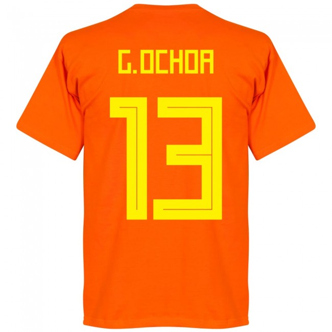 Mexico G. Ochoa 13 Team T-Shirt - Orange
