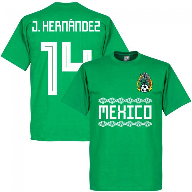 Mexico J. Hernandez 14 Team T-Shirt - Green