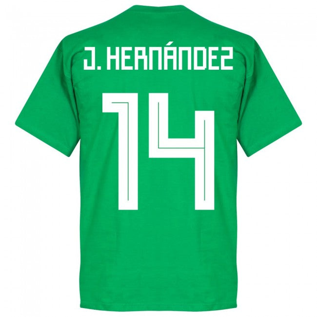 Mexico J. Hernandez 14 Team T-Shirt - Green
