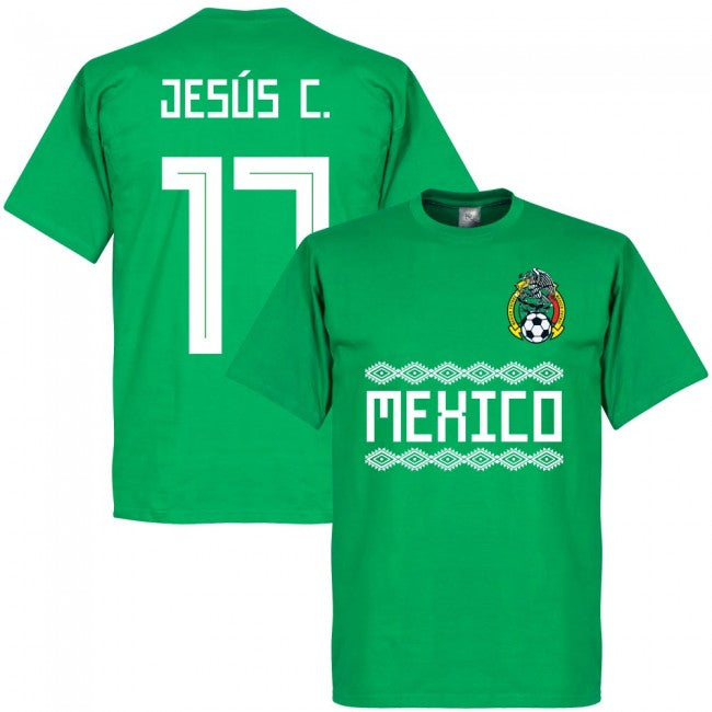 Mexico Jesus C. 17 Team T-Shirt - Green