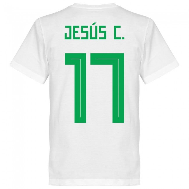 Mexico Jesus C. 17 Team T-Shirt - White