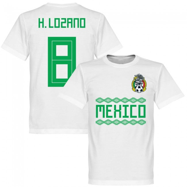 Mexico H. Lozano 8 Team T-Shirt - White